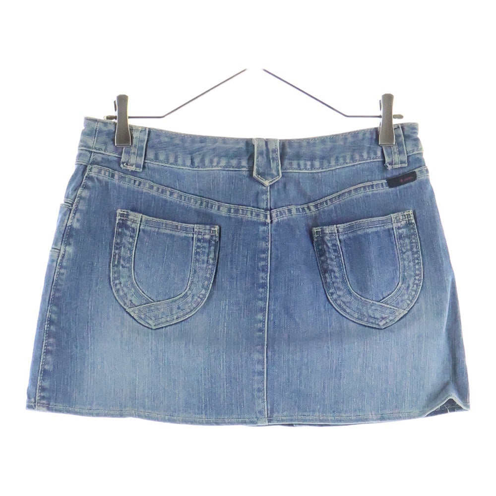 Calvin Klein Jeans(カルバンクラインジーンズ) 00S ギミックディテール コットンストレッチ デニムミニスカート インディゴ レディース