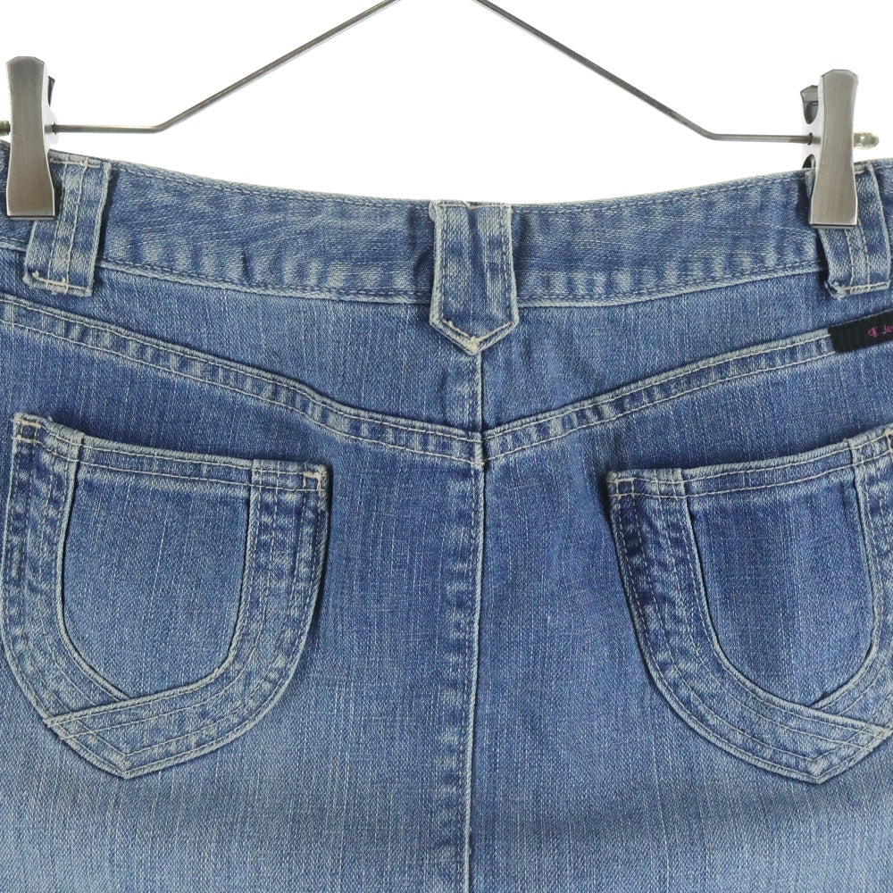 Calvin Klein Jeans(カルバンクラインジーンズ) 00S ギミックディテール コットンストレッチ デニムミニスカート インディゴ レディース
