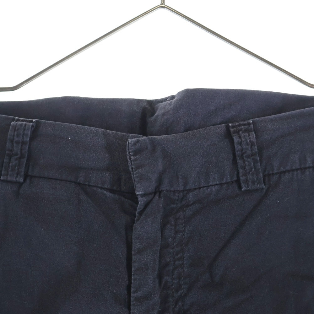 DIESEL INDUSTRY(ディーゼルインダストリー) 00S イタリア製 ブリーチ加工 パッチポケット ローライズ ジップフライ フレアパンツ ブラック/グレー レディース