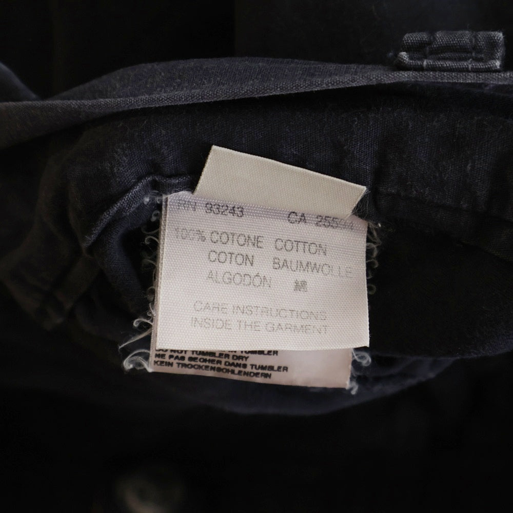 DIESEL INDUSTRY(ディーゼルインダストリー) 00S イタリア製 ブリーチ加工 パッチポケット ローライズ ジップフライ フレアパンツ ブラック/グレー レディース