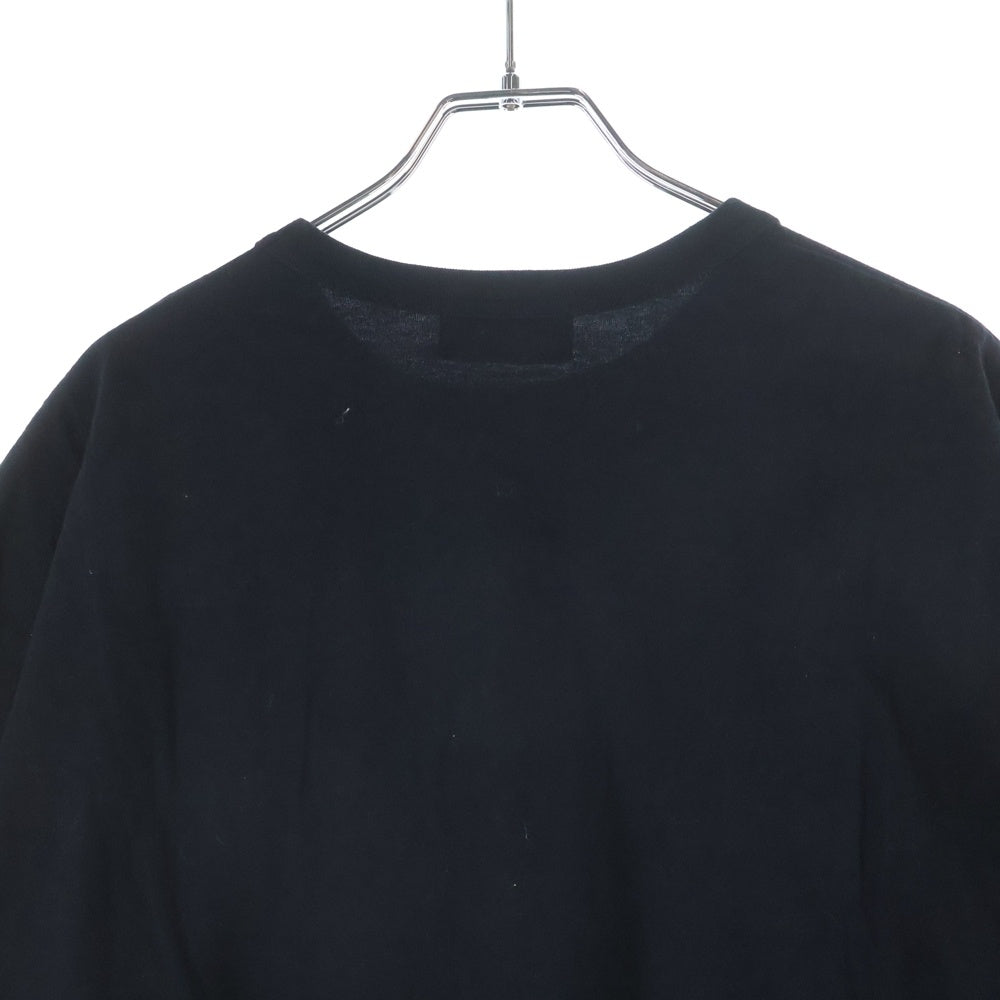 kolor(カラー) 24SS ×CASBA カズバ メッシュポケット コットン オーバーサイズ クルーネック 半袖Tシャツ カットソー ブラック 24SCM-T26219S