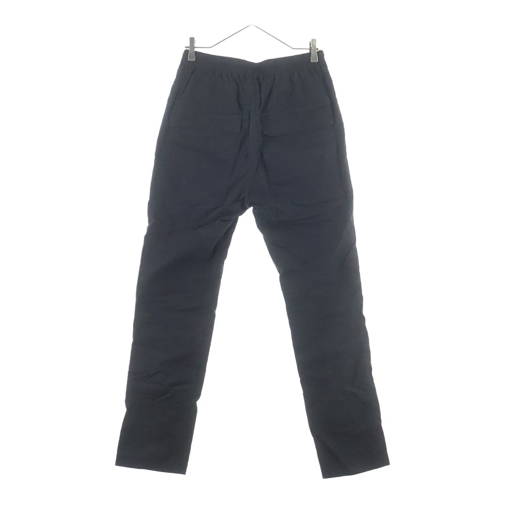 Rick Owens(リックオウエンス) 23SS DRAWSTRING SLIM LONG PANTS ドローストリング スリム コットン ロングパンツ ブラック RU01C4390-P