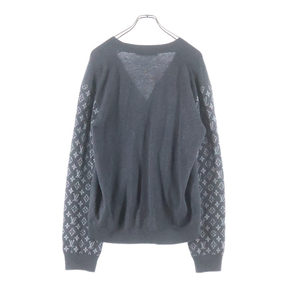 LOUIS VUITTON(ルイヴィトン) 23SS モノグラムミックス カシミヤブレンド ニットカーディガン グレー RM231Q R93 HON43W