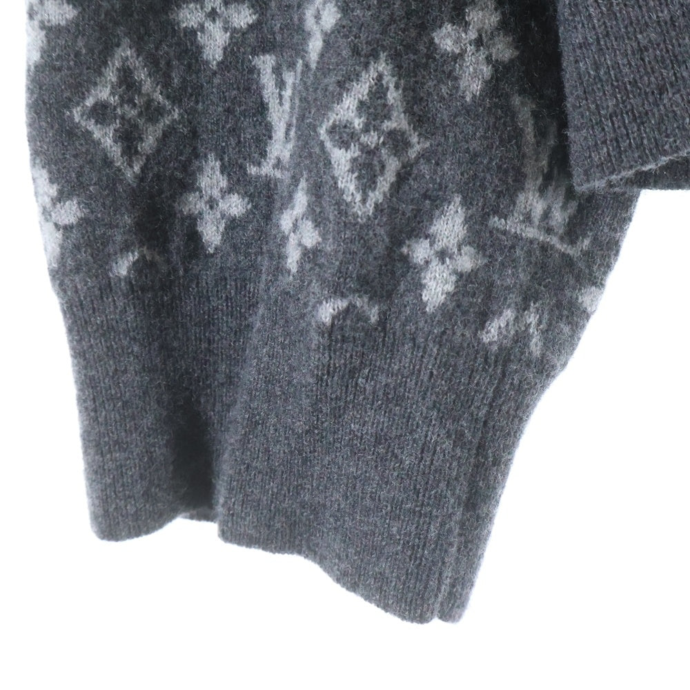 LOUIS VUITTON(ルイヴィトン) 23SS モノグラムミックス カシミヤブレンド ニットカーディガン グレー RM231Q R93 HON43W
