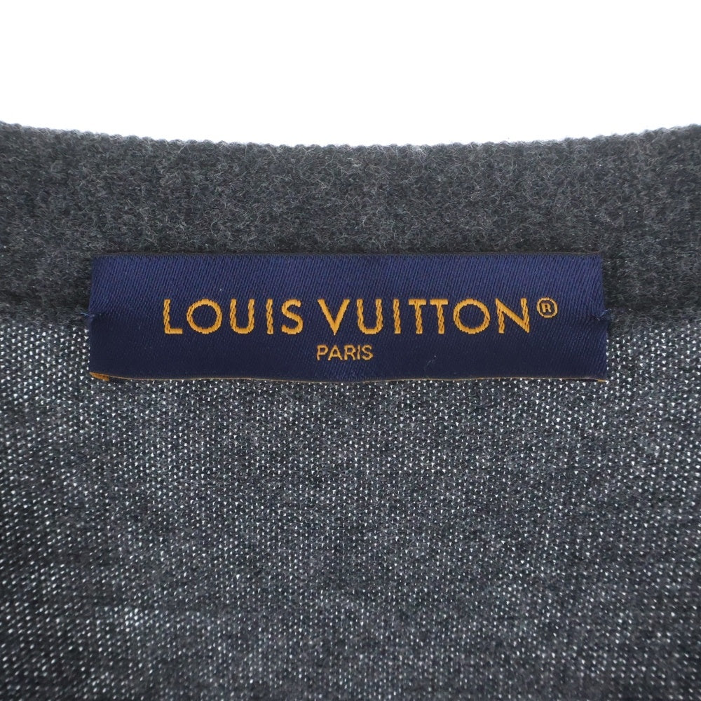 LOUIS VUITTON(ルイヴィトン) 23SS モノグラムミックス カシミヤブレンド ニットカーディガン グレー RM231Q R93 HON43W