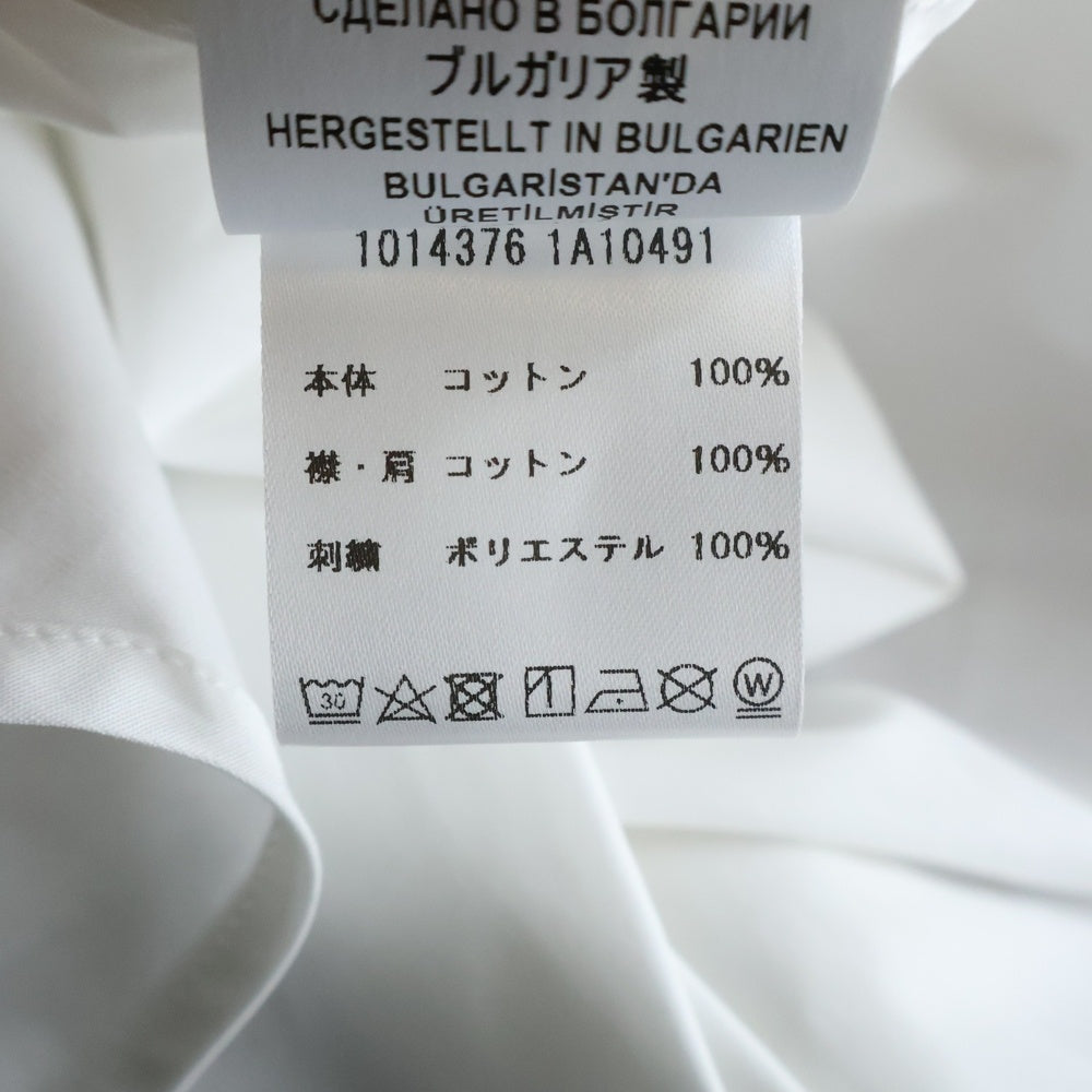 VERSACE(ヴェルサーチ) バロックプリント ヘリテージ レギュラーカラー 長袖シャツ ホワイト/ゴールド 1014376 1A10491