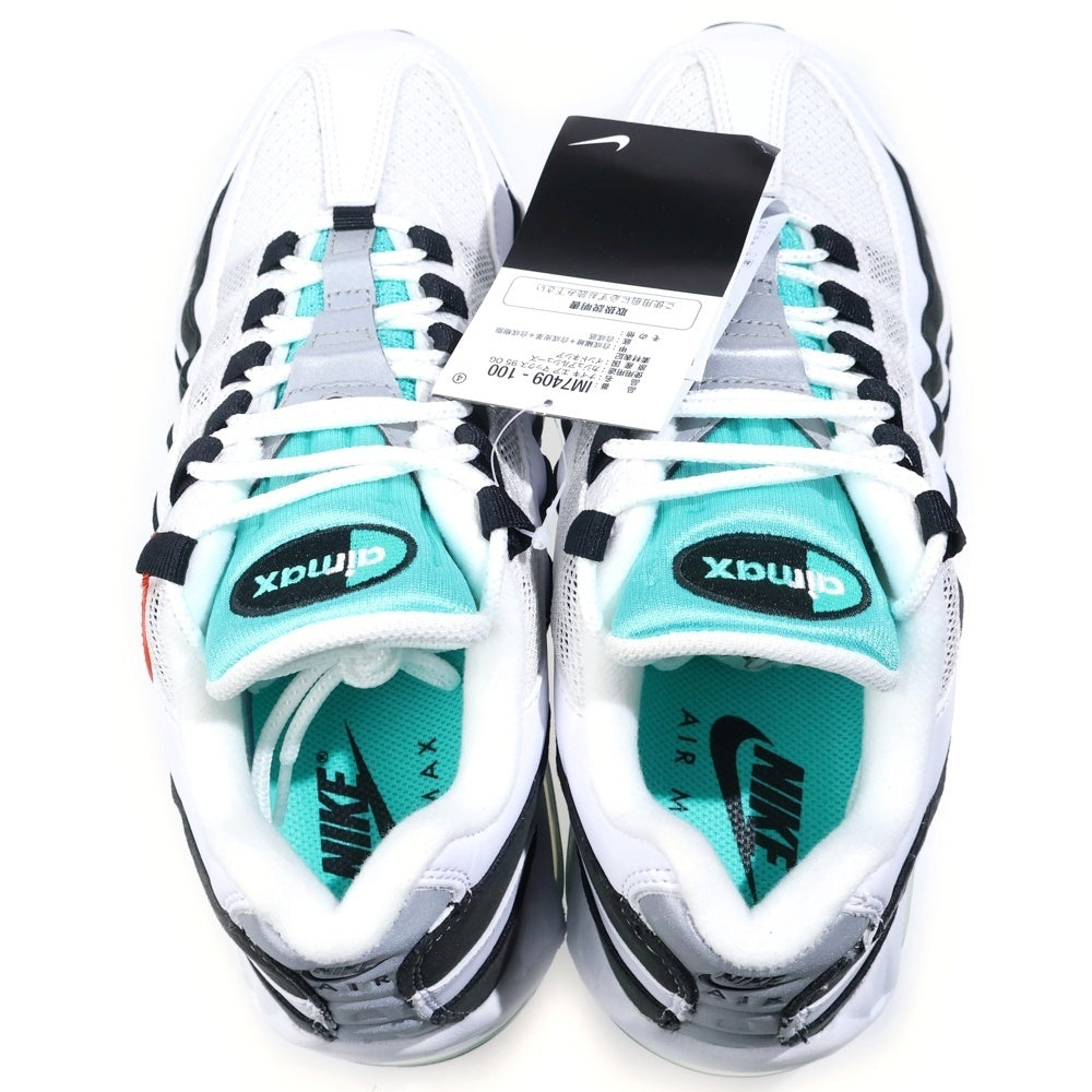 NIKE(ナイキ) AIR MAX 95 OG WHITE AND BLACK エアーマックス 95 ローカットスニーカー ホワイト/ブラック US8/26cm IM7409-100