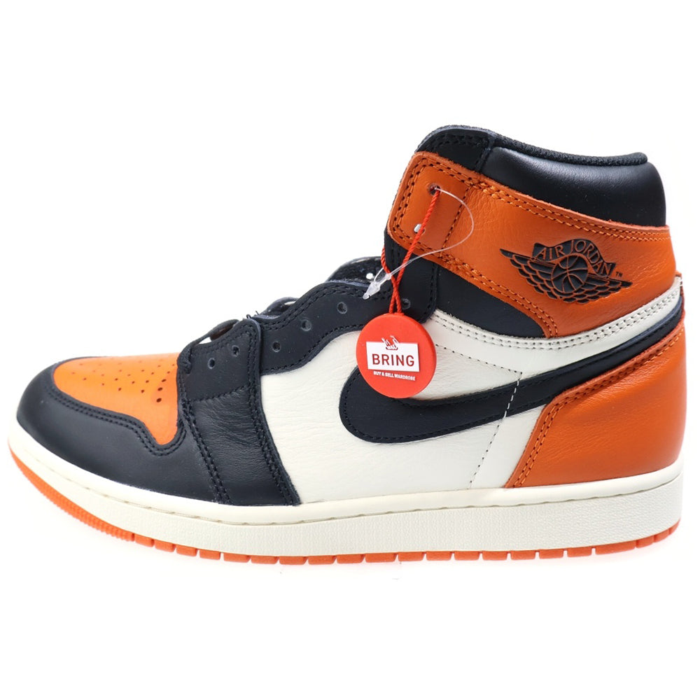 NIKE(ナイキ) AIR JORDAN 1 RETRO HIGH OG SHATTERED BACKBOARD エアジョーダン 1 レトロ シャッタード バックボード レザーハイカットスニーカー US9/27cm DZ5485-008