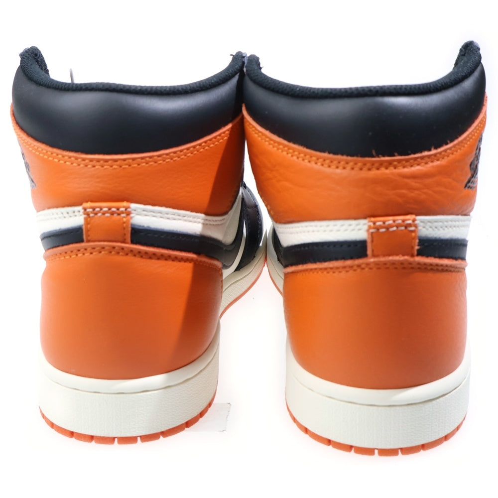 NIKE(ナイキ) AIR JORDAN 1 RETRO HIGH OG SHATTERED BACKBOARD エアジョーダン 1 レトロ シャッタード バックボード レザーハイカットスニーカー US9/27cm DZ5485-008