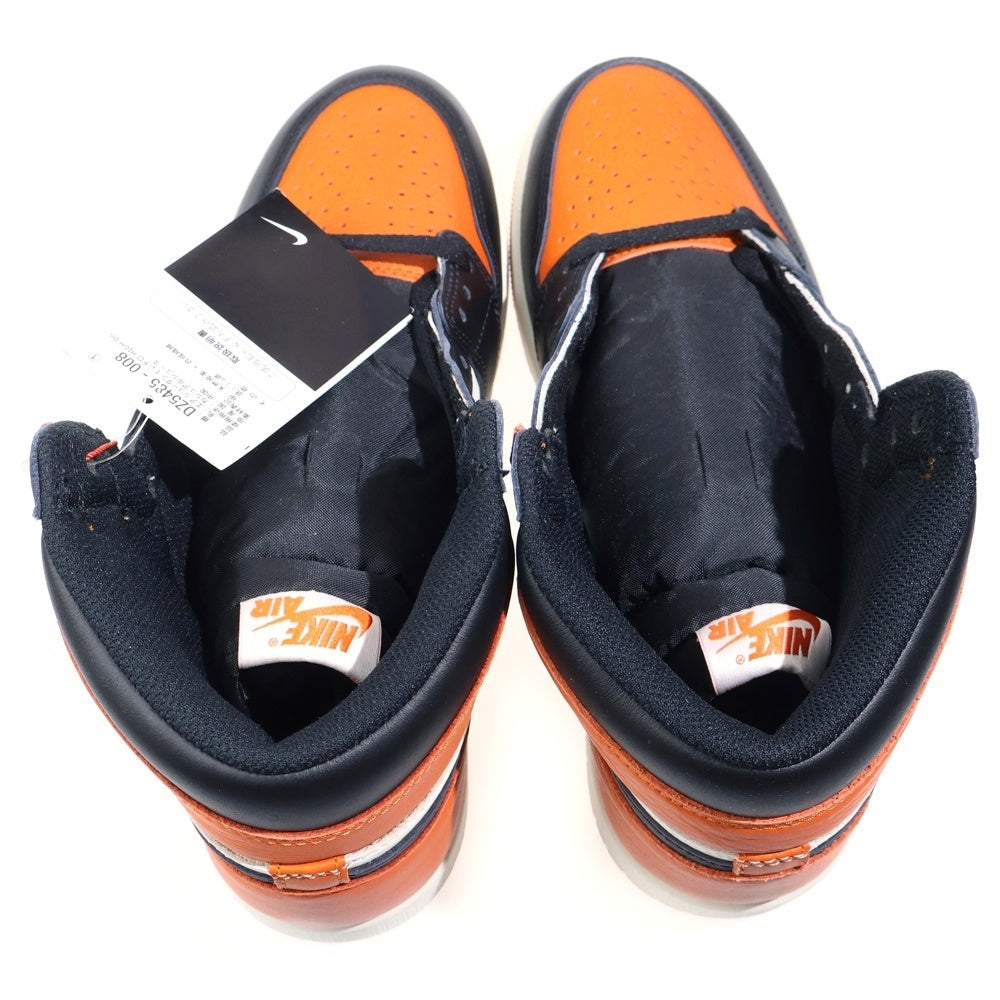 NIKE(ナイキ) AIR JORDAN 1 RETRO HIGH OG SHATTERED BACKBOARD エアジョーダン 1 レトロ シャッタード バックボード レザーハイカットスニーカー US9/27cm DZ5485-008