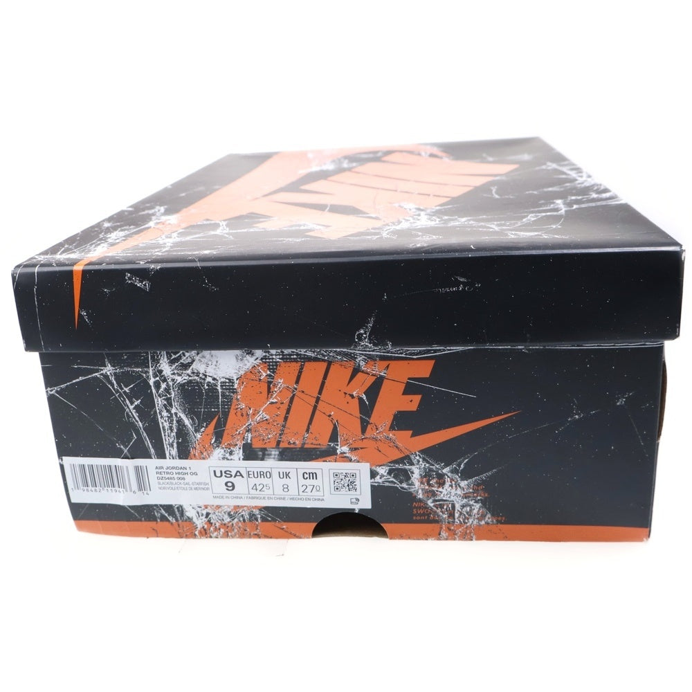 NIKE(ナイキ) AIR JORDAN 1 RETRO HIGH OG SHATTERED BACKBOARD エアジョーダン 1 レトロ シャッタード バックボード レザーハイカットスニーカー US9/27cm DZ5485-008