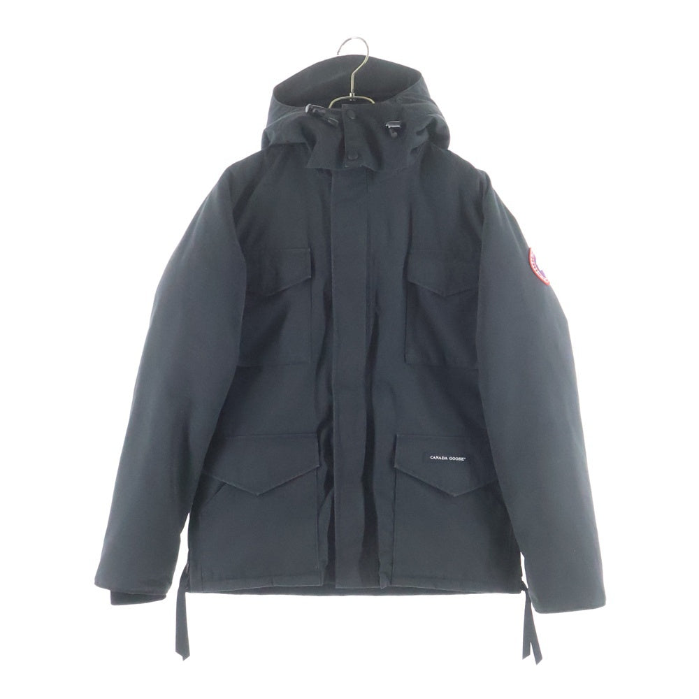 CANADA GOOSE(カナダグース) CONSTABLE PARKA コンスタブルパーカ ロゴパッチ ジップアップ フーデッド ダウンジャケット ブラック 4071MA