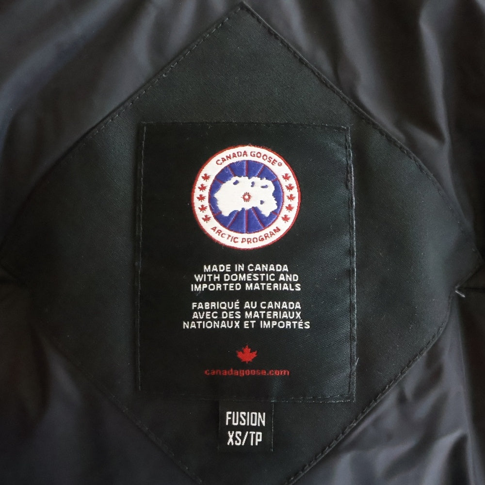 CANADA GOOSE(カナダグース) CONSTABLE PARKA コンスタブルパーカ ロゴパッチ ジップアップ フーデッド ダウンジャケット ブラック 4071MA