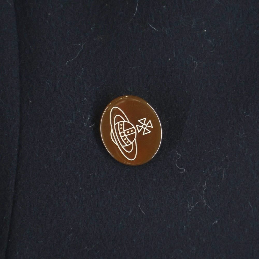 Vivienne Westwood Red Label(ヴィヴィアンウエストウッドレッドレーベル) ダブルブレスト ウール混 ミドルPコート ジャケット レディース ブラック