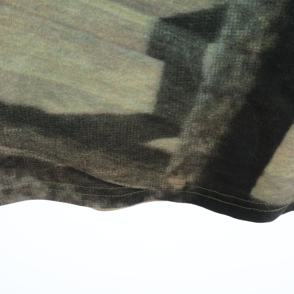 agnes b.(アニエスベー) フォト総柄転写 ノースリーブワンピース カットソー レディース ブルー/グリーン