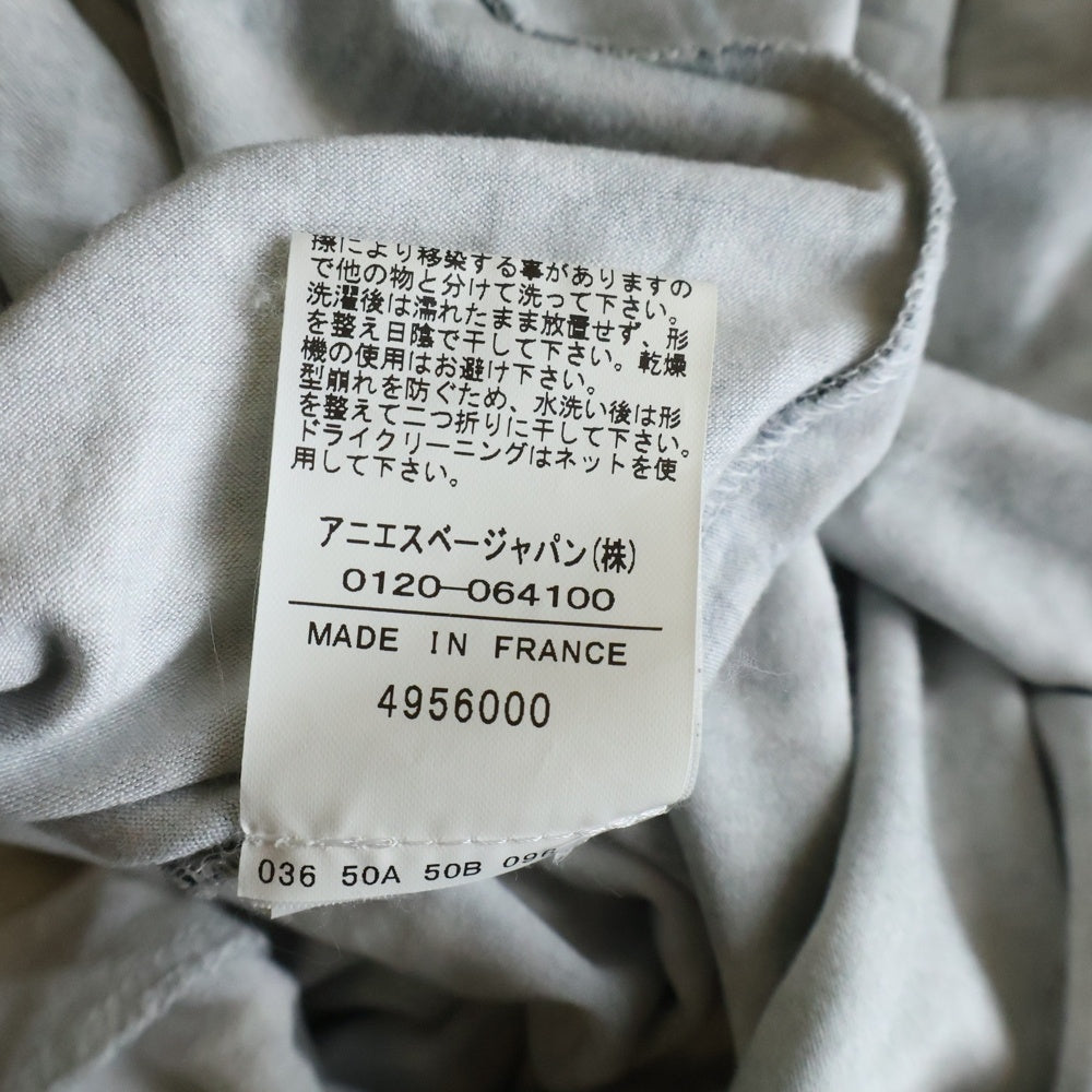 agnes b.(アニエスベー) フォト総柄プリント ノースリーブワンピース レディース ブルー