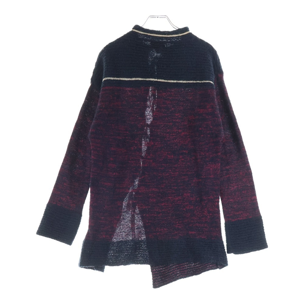 Vivienne Westwood Red Label(ヴィヴィアンウエストウッドレッドレーベル) フロントリボンデザイン モックネック ニットカーディガン セーター レディース ブラック/レッド