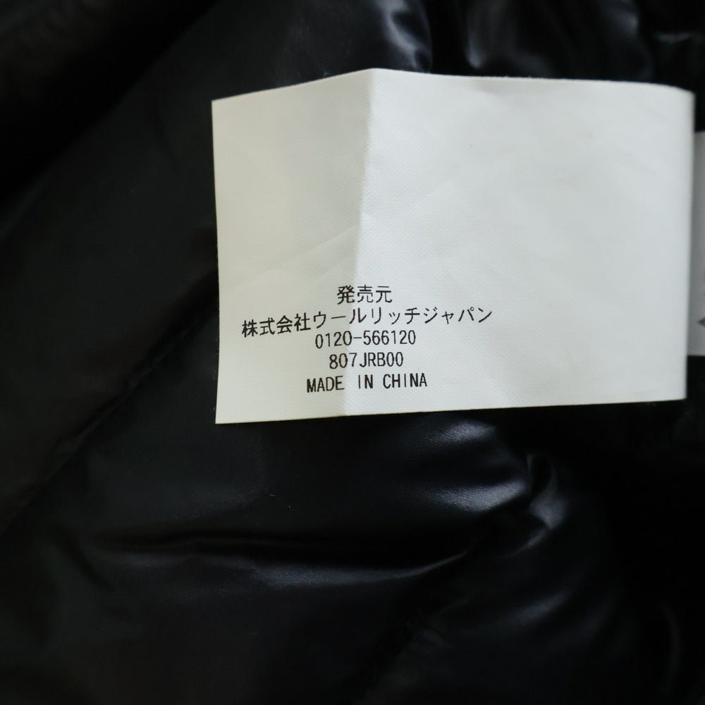 WOOLRICH(ウールリッチ) BOWBRIDGE ボウブリッジ ラビットファー ナイロン フーデッドダウンジャケット レディース ブラック WWCPS2721D