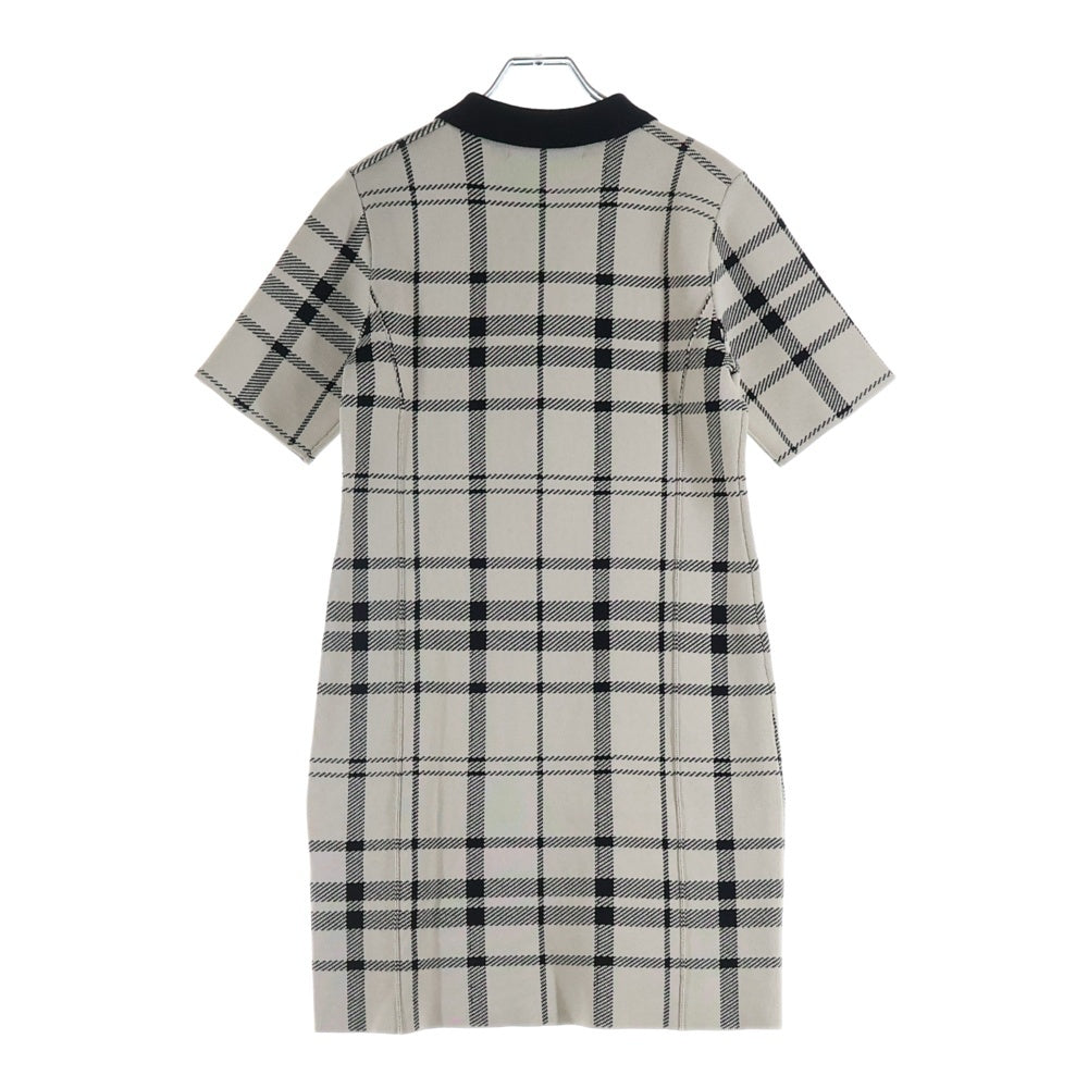 NO BRAND(ノーブランド) Her Lip to ハーリップトゥ TROIS LOGO KNIT MINI DRESS トロワロゴ ニット ミニドレス ベージュ/ブラック レディース 1243205023