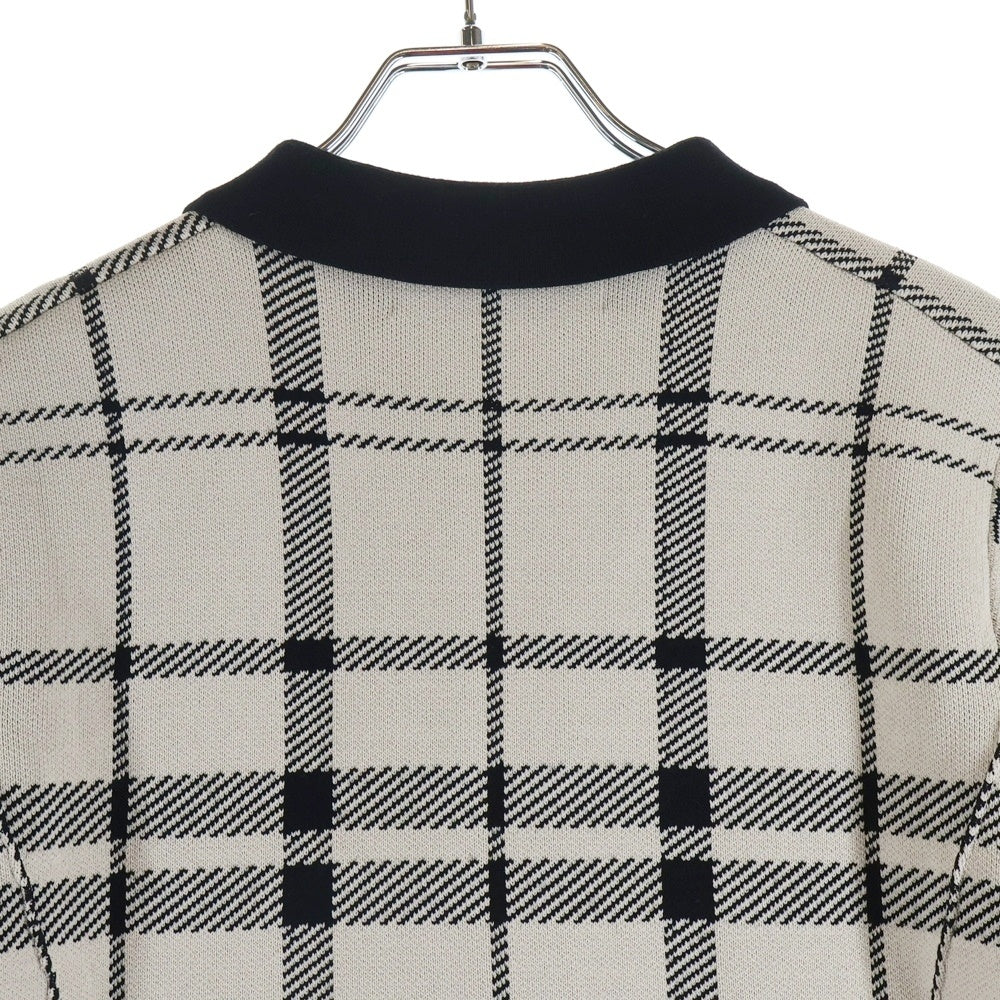 NO BRAND(ノーブランド) Her Lip to ハーリップトゥ TROIS LOGO KNIT MINI DRESS トロワロゴ ニット ミニドレス ベージュ/ブラック レディース 1243205023