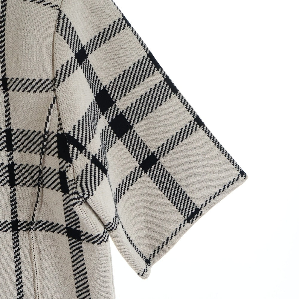 NO BRAND(ノーブランド) Her Lip to ハーリップトゥ TROIS LOGO KNIT MINI DRESS トロワロゴ ニット ミニドレス ベージュ/ブラック レディース 1243205023