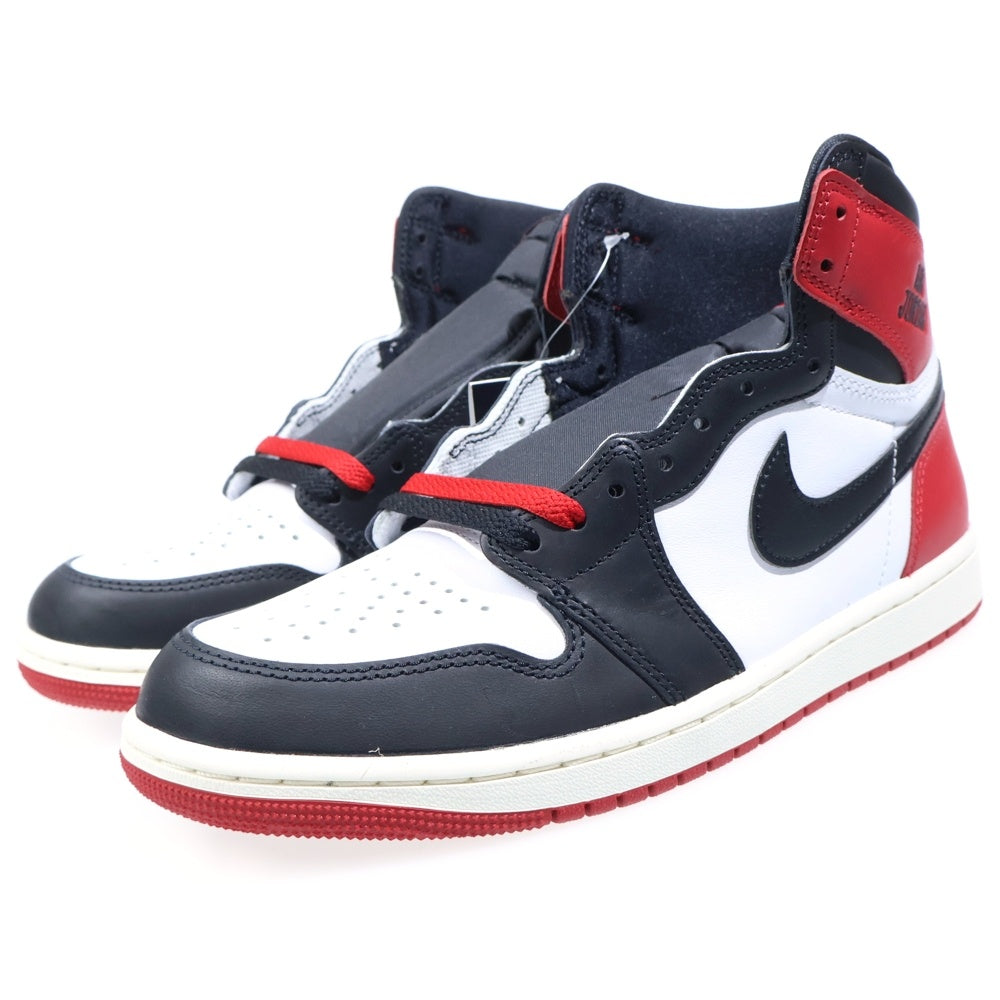 NIKE(ナイキ) AIR JORDAN 1 RETRO HIGH OG エアジョーダン1 DZ5485-106 レトロ ブラックトゥリイマジンド ハイカットスニーカー US8.5/26.5cm ホワイト/ブラック/レッド