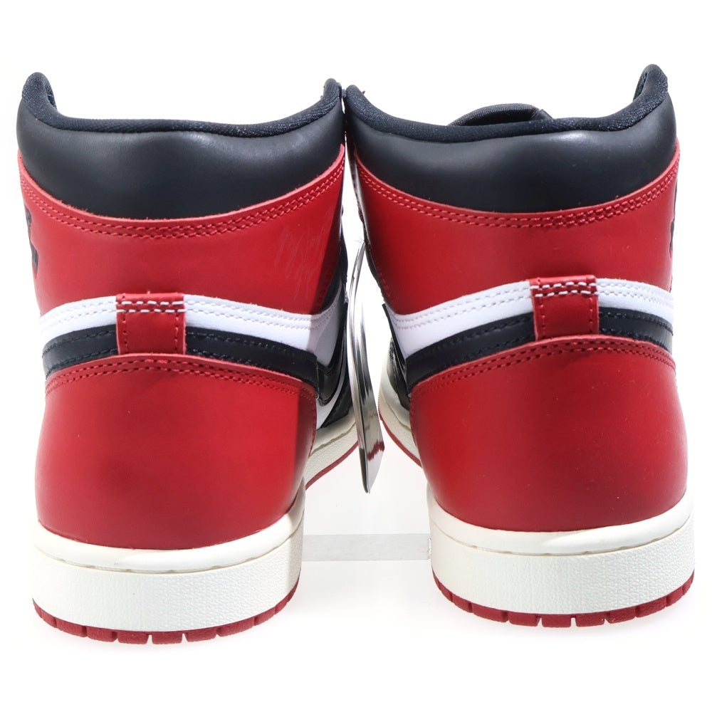 NIKE(ナイキ) AIR JORDAN 1 RETRO HIGH OG エアジョーダン1 DZ5485-106 レトロ ブラックトゥリイマジンド ハイカットスニーカー US8.5/26.5cm ホワイト/ブラック/レッド