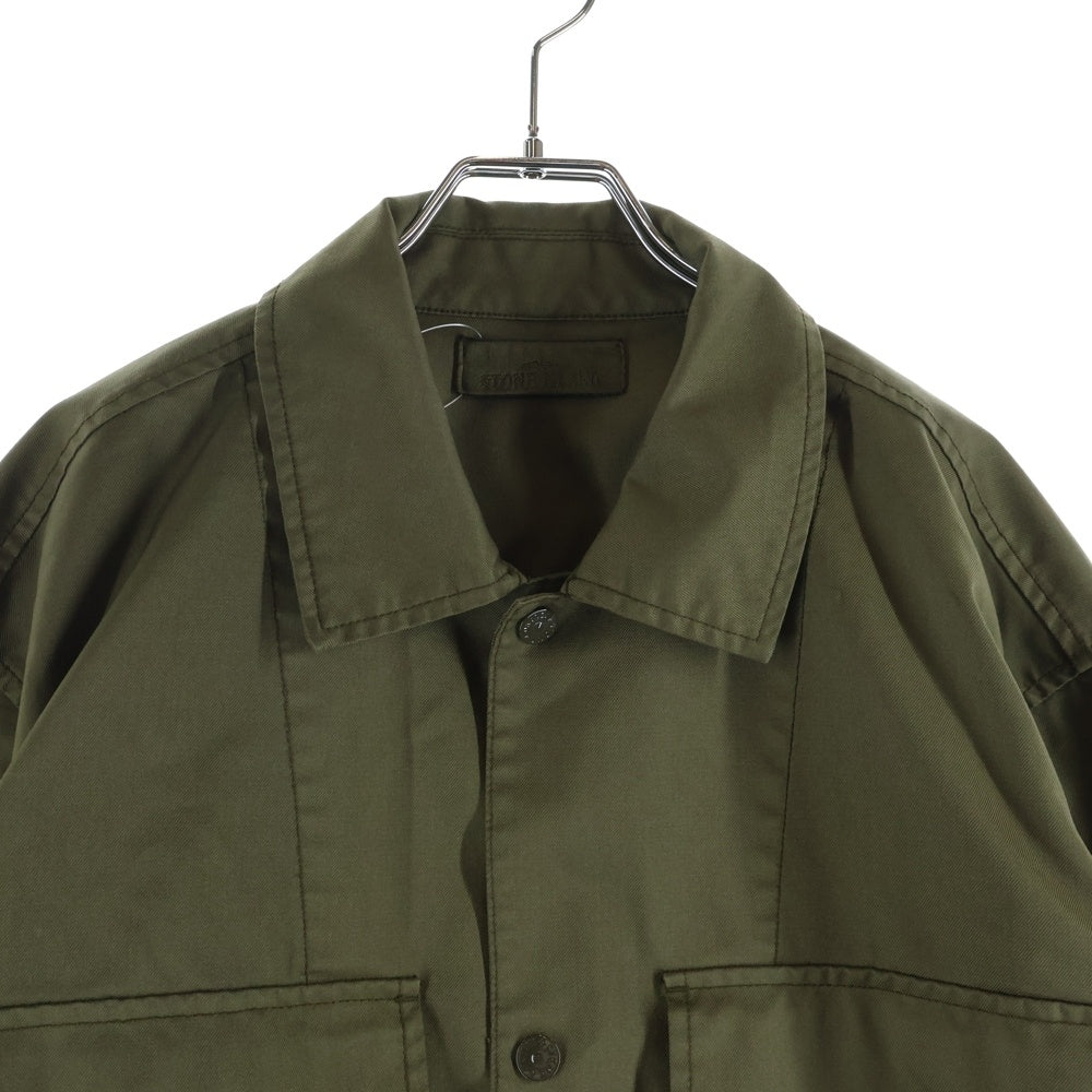 STONE ISLAND(ストーンアイランド) 24AW LIGHT OUTERWEAR GHOST ライト アウターウェア ゴースト シャツジャケット グリーン 8115Q10F2