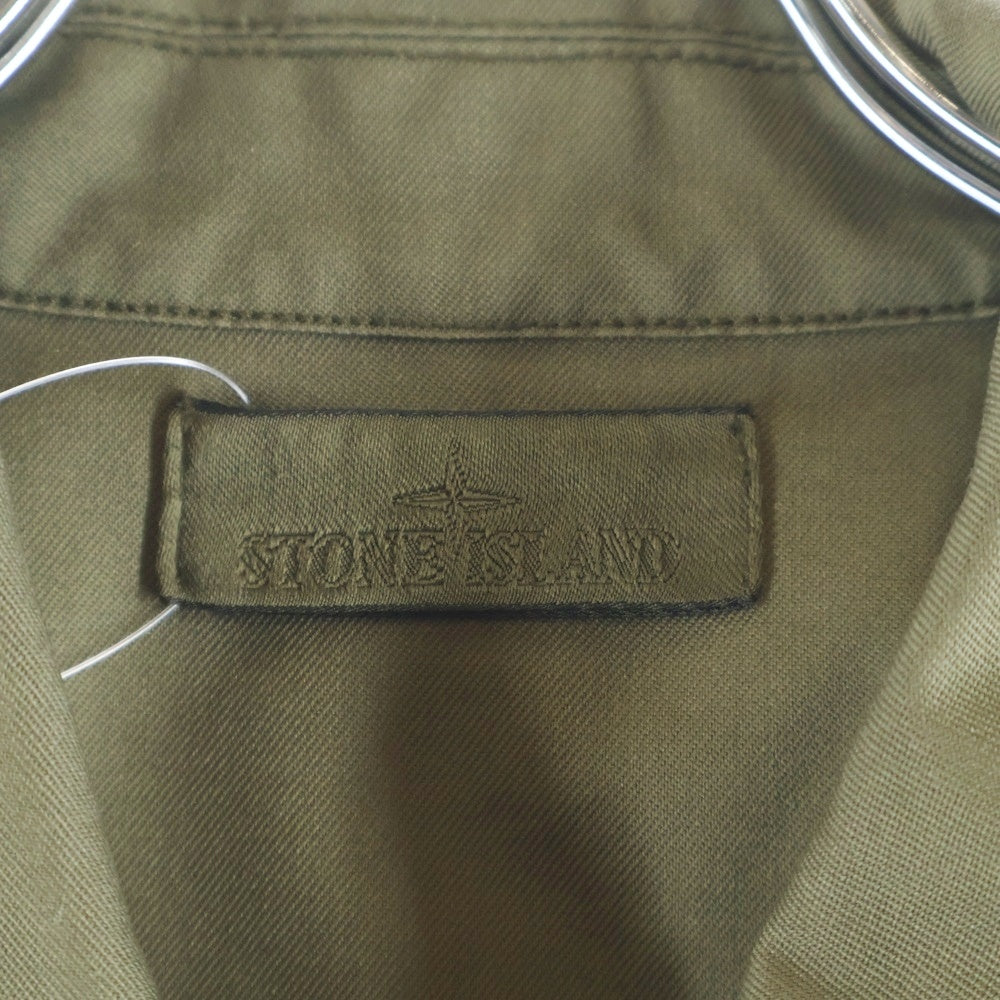 STONE ISLAND(ストーンアイランド) 24AW LIGHT OUTERWEAR GHOST ライト アウターウェア ゴースト シャツジャケット グリーン 8115Q10F2