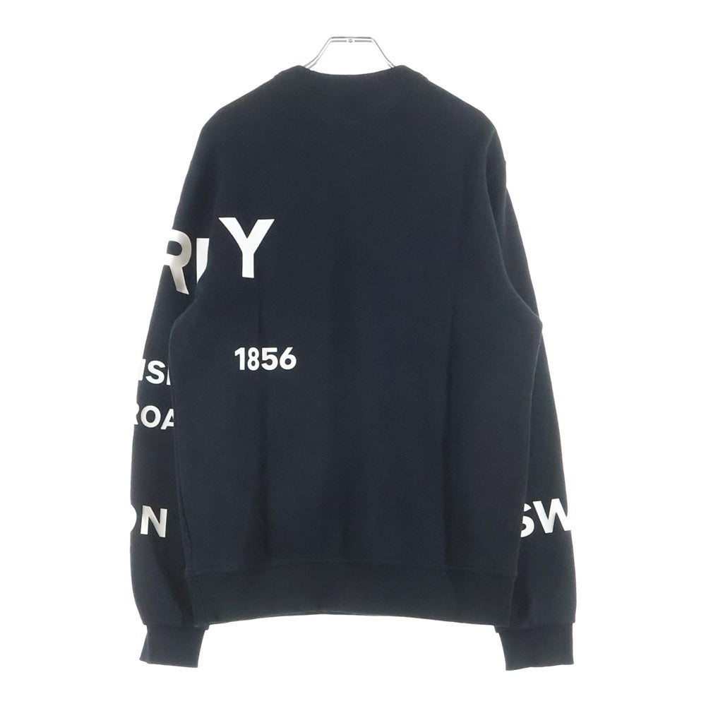 BURBERRY LONDON(バーバリーロンドン) 21SS ホースフェリー ロゴデザイン クルーネック スウェット トレーナー ブラック 8040695