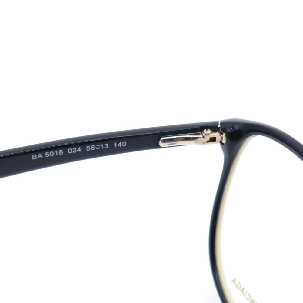 BALENCIAGA(バレンシアガ) EYEWEAR ロゴデザイン ウエリントン サングラス メガネ ブラック/ホワイト BA5018 024