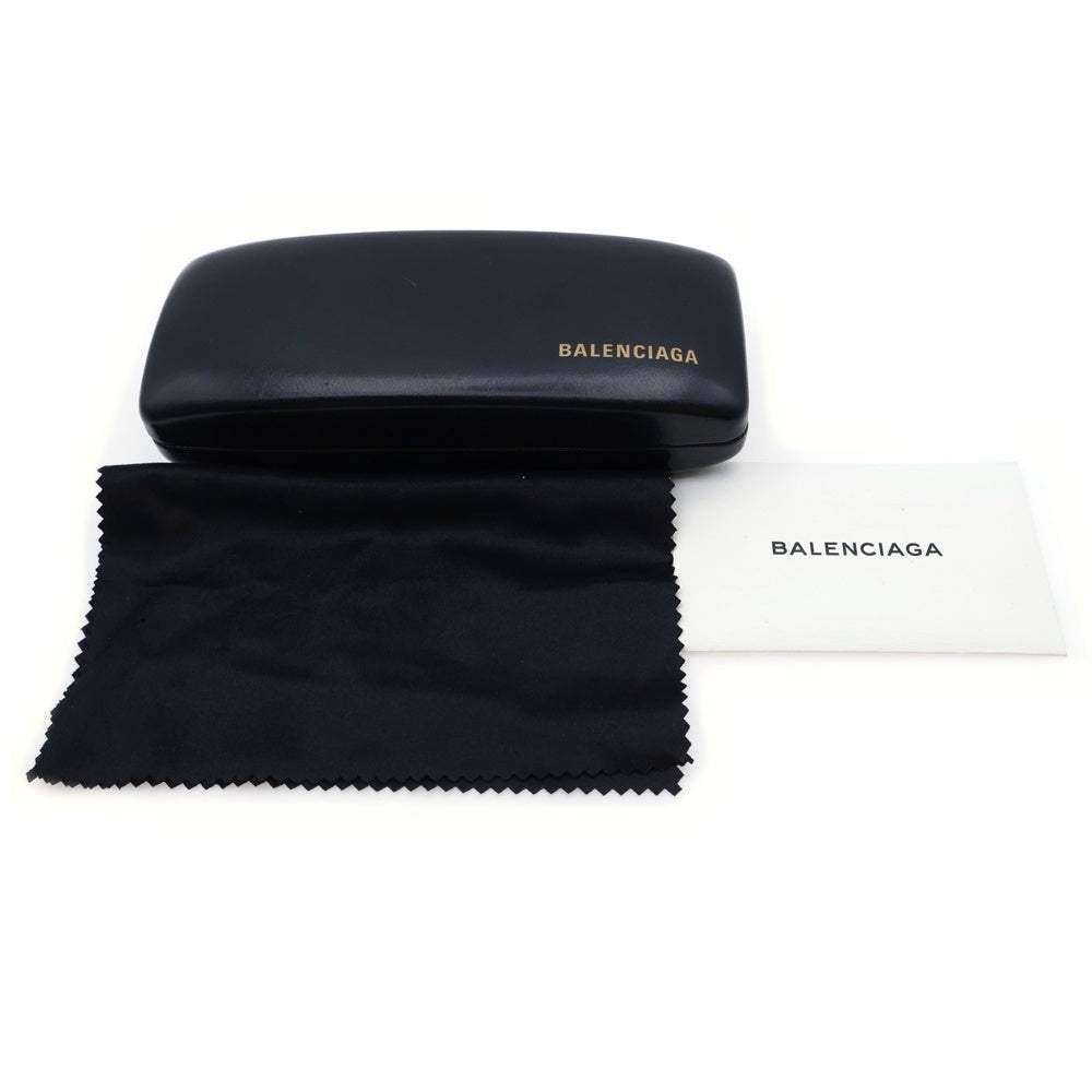 BALENCIAGA(バレンシアガ) EYEWEAR ロゴデザイン ウエリントン サングラス メガネ ブラック/ホワイト BA5018 024
