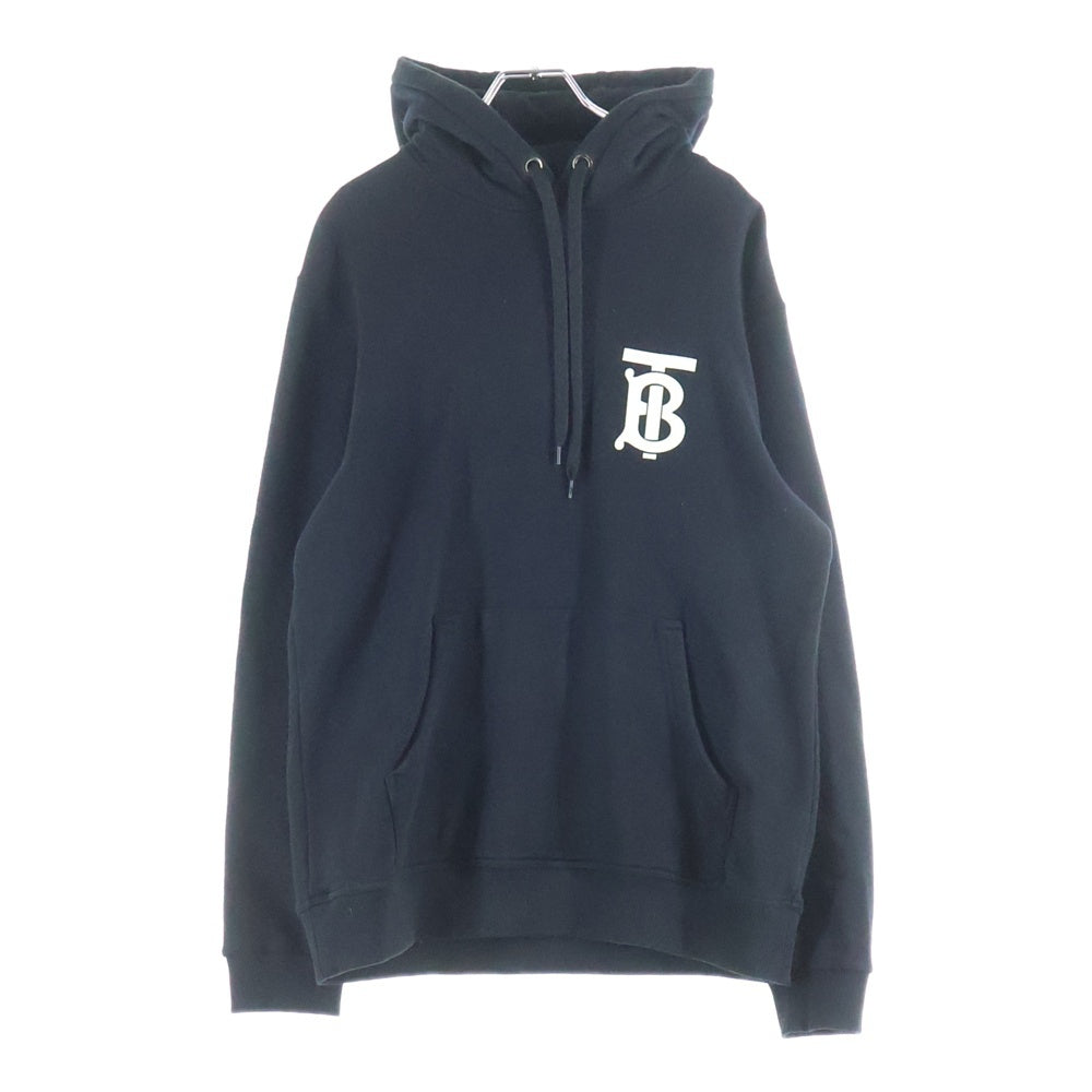 BURBERRY LONDON(バーバリーロンドン) TBロゴデザイン カンガルーポケット フーデッド スウェット パーカー ブラック 8024604