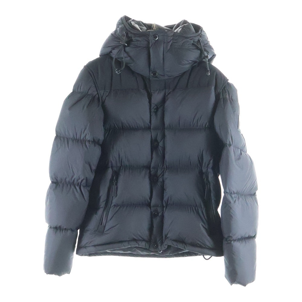 BURBERRY LONDON(バーバリーロンドン) LOCKWELL 2WAY ロックウェル ノバチェック フーデッド ジップアップ ダウンジャケット ブラック 8018731