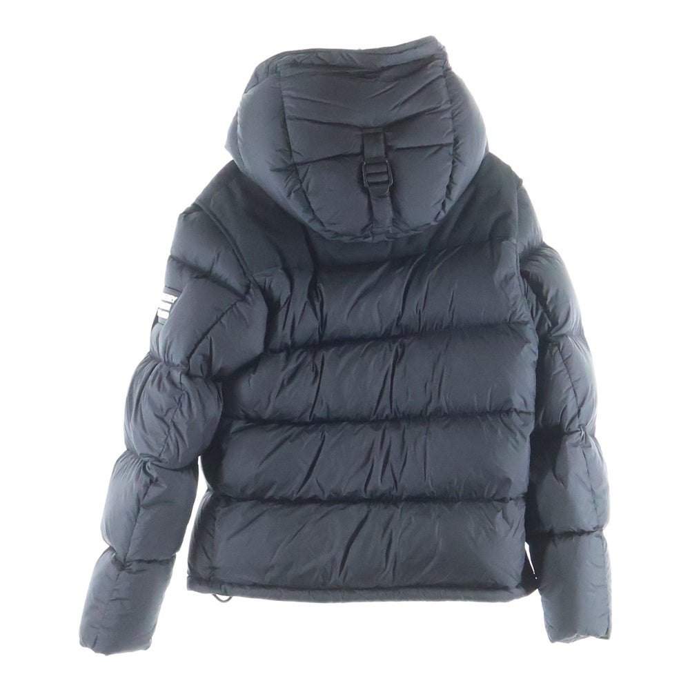 BURBERRY LONDON(バーバリーロンドン) LOCKWELL 2WAY ロックウェル ノバチェック フーデッド ジップアップ ダウンジャケット ブラック 8018731