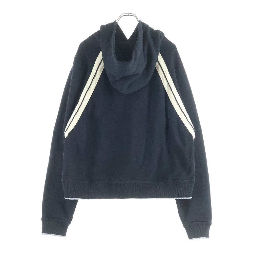 Palm Angels(パームエンジェルス) CURVED LOGO TRACK HOODIE カーブドロゴ トラックフーディー プルオーバーパーカー ブラック PMBB171S25FLE001