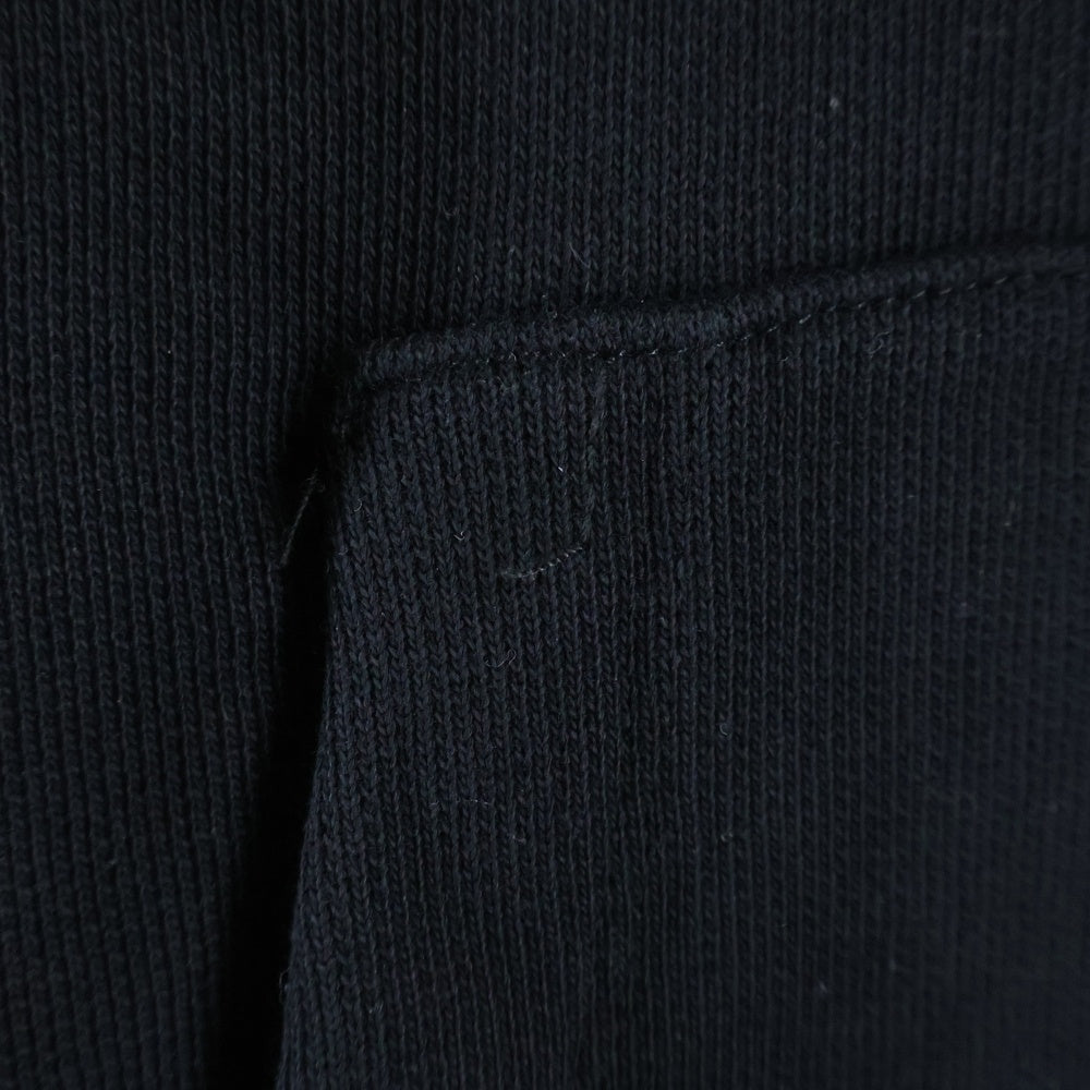 Palm Angels(パームエンジェルス) CURVED LOGO TRACK HOODIE カーブドロゴ トラックフーディー プルオーバーパーカー ブラック PMBB171S25FLE001