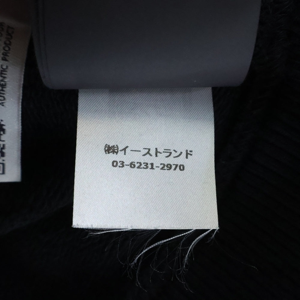 Palm Angels(パームエンジェルス) CURVED LOGO TRACK HOODIE カーブドロゴ トラックフーディー プルオーバーパーカー ブラック PMBB171S25FLE001