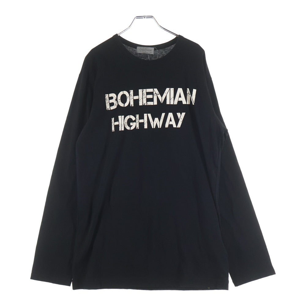 Yohji Yamamoto POUR HOMME(ヨウジヤマモト プールオム) 16SS JERSEY PIGMENT PT LONG SLEEVE ジャージー ピグメント プリントデザイン 長袖Tシャツ H0-T80-088-1-03