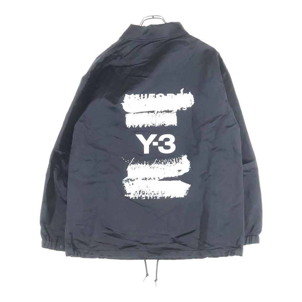 Y-3(ワイスリー) U GFX COACH JKT バックロゴデザイン コットン混 コーチジャケット ブラック JN4883