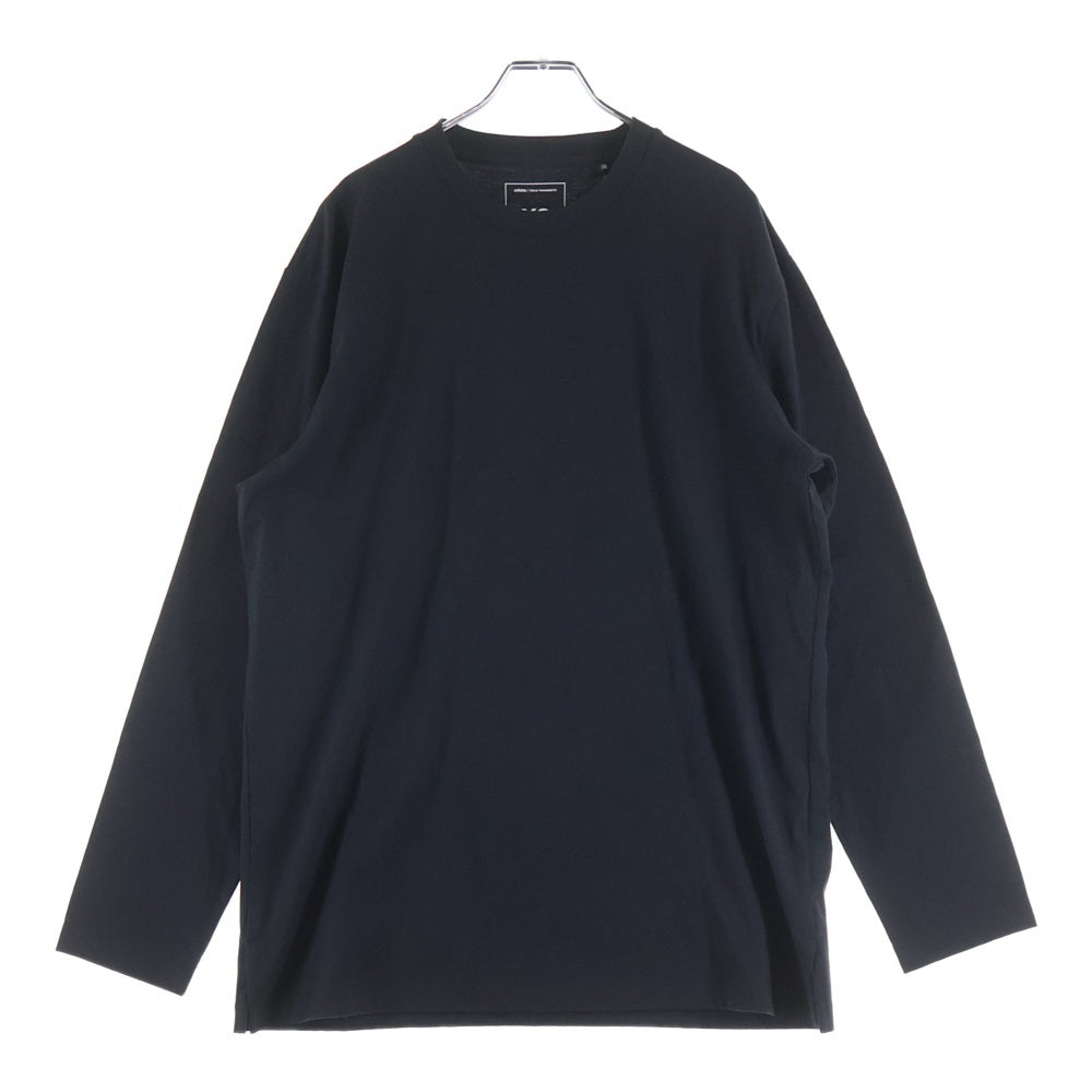Y-3(ワイスリー) GRAPHIC LONG SLEEVE TEE グラフィックデザイン クルーネック カットソー 長袖Tシャツ ブラック JX4747