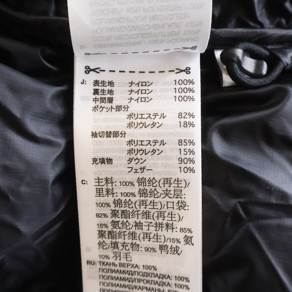 Y-3(ワイスリー) AOP PUFFER JACKET 琥珀プリントデザイン ジップアップ ダウンジャケット ブラック KA2364