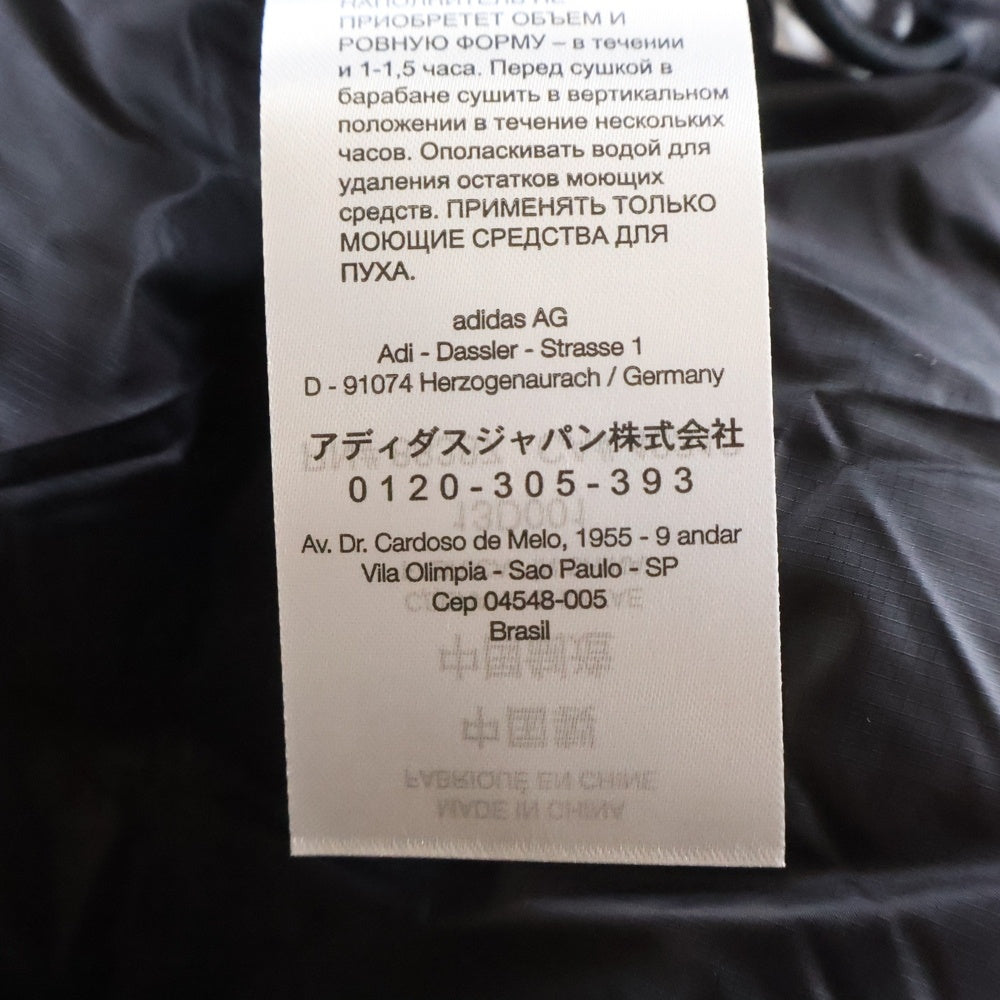 Y-3(ワイスリー) AOP PUFFER JACKET 琥珀プリントデザイン ジップアップ ダウンジャケット ブラック KA2364