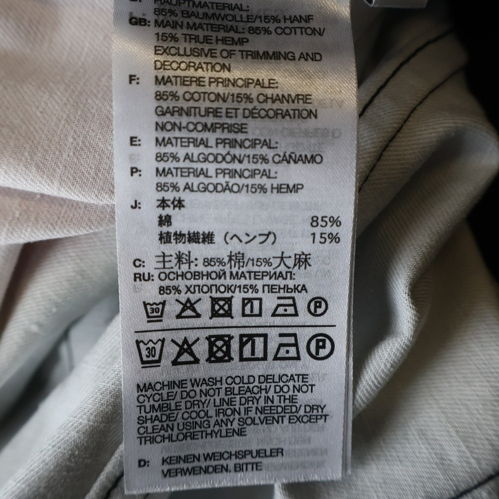 Y-3(ワイスリー) AOP UT TWILL CARGO PANTS 琥珀プリントデザイン ツイル マルチポケット ドローストリング カーゴパンツ ブラック KE2314