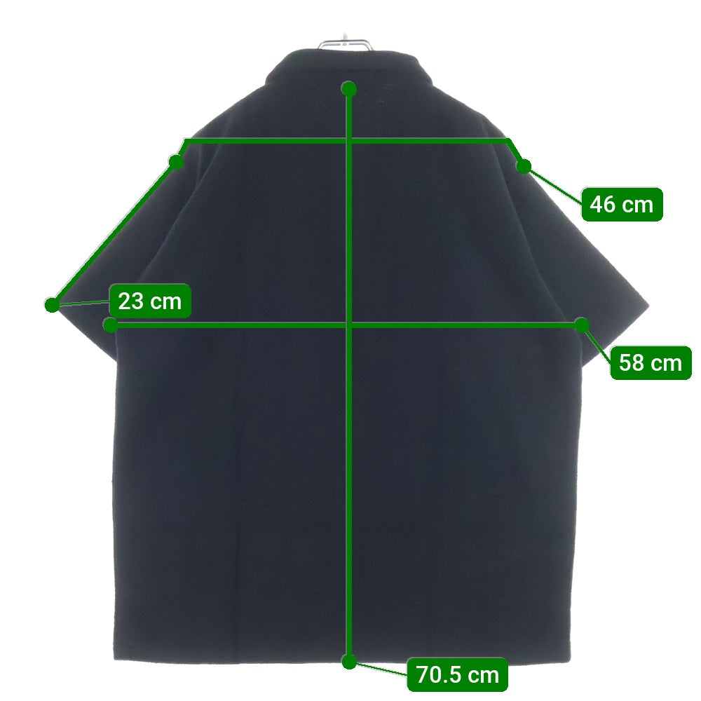 GOD SELECTION XXX(ゴッドセレクショントリプルエックス) 24SS PILE POLO SHIRT パイル生地 胸ロゴデザイン 半袖ポロシャツ ブラック GX-S24-PL-02