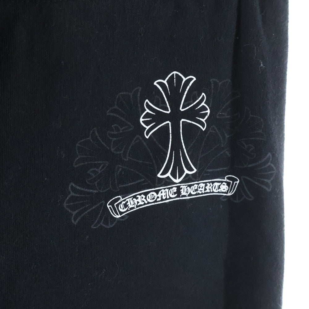 CHROME HEARTS(クロムハーツ) CH CROSS シーエイチクロス ロゴデザイン ドローストリング スウェットパンツ ブラック