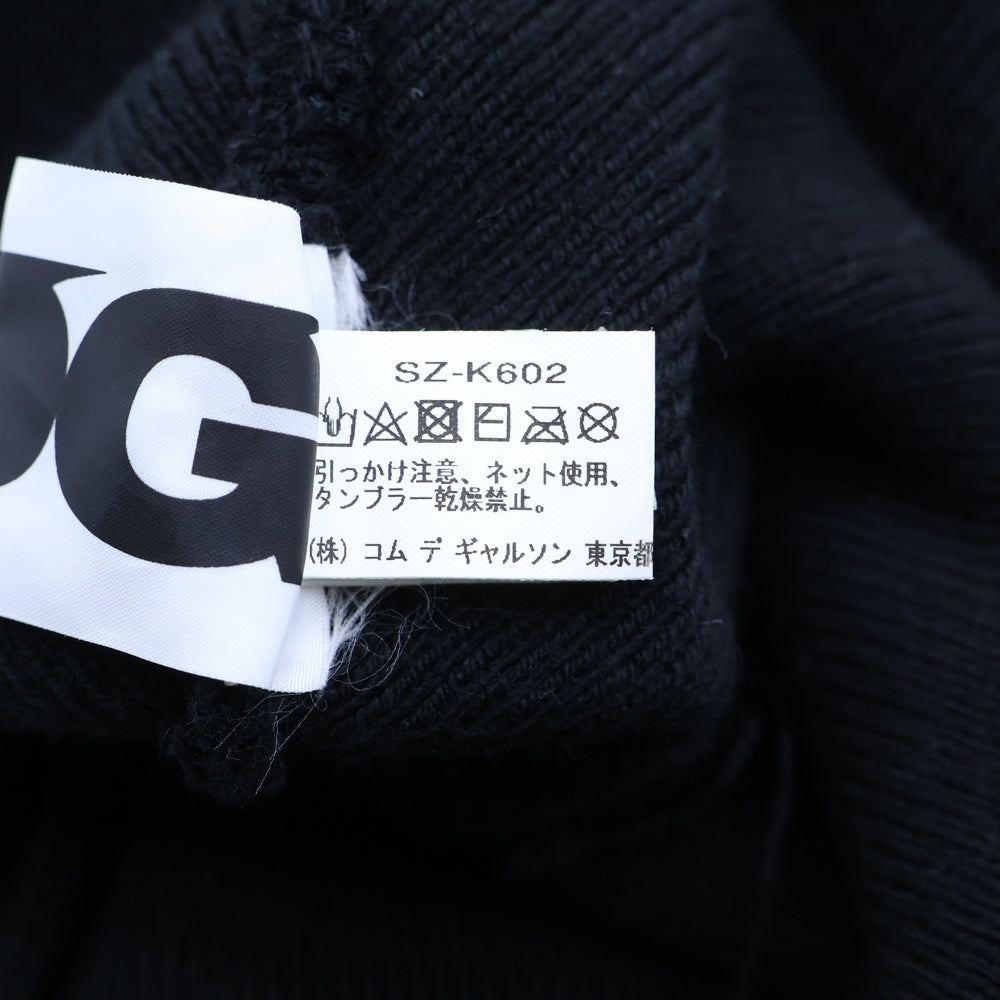 COMME des GARCONS(コムデギャルソン) CDGエンブロイダリーロゴデザイン ニットキャップ 帽子 ブラック SZ-K602