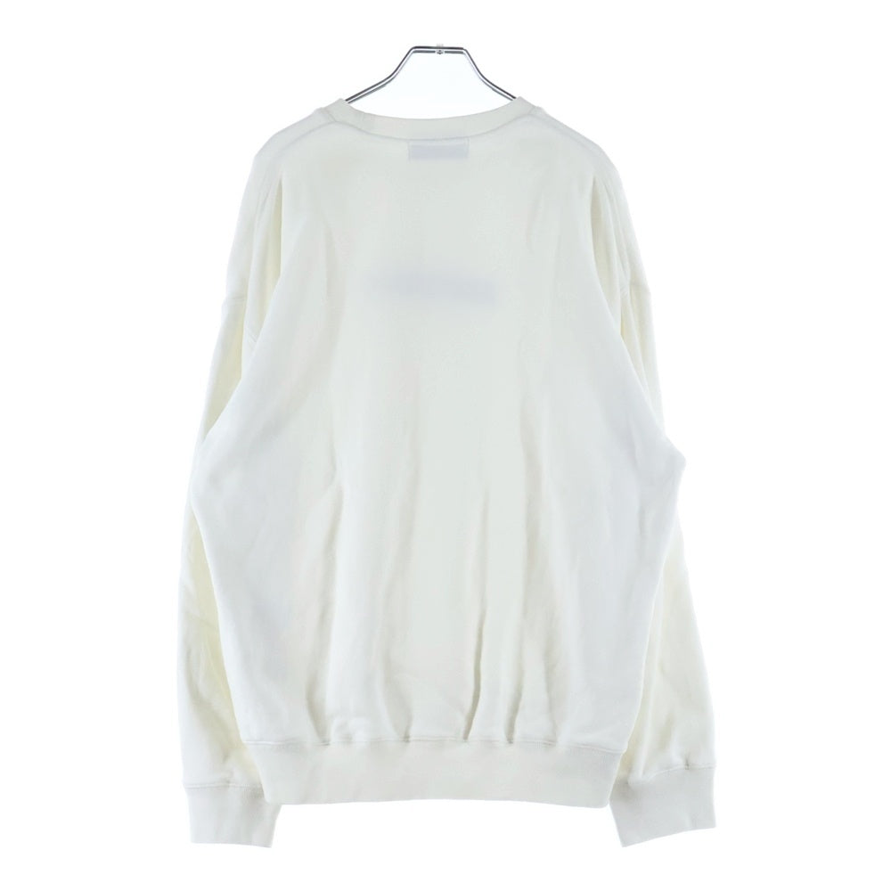 AMBUSH(アンブッシュ) フロントエンブロイダリーデザイン クルーネック スウェット トレーナー ホワイト BWBA005S21FLE001