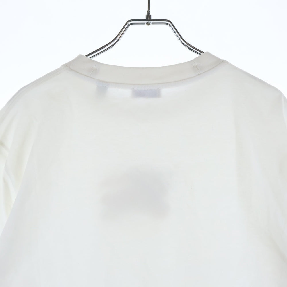 BURBERRY(バーバリー) EKDチェック クルーネック半袖カットソーTシャツ ホワイト 8116170
