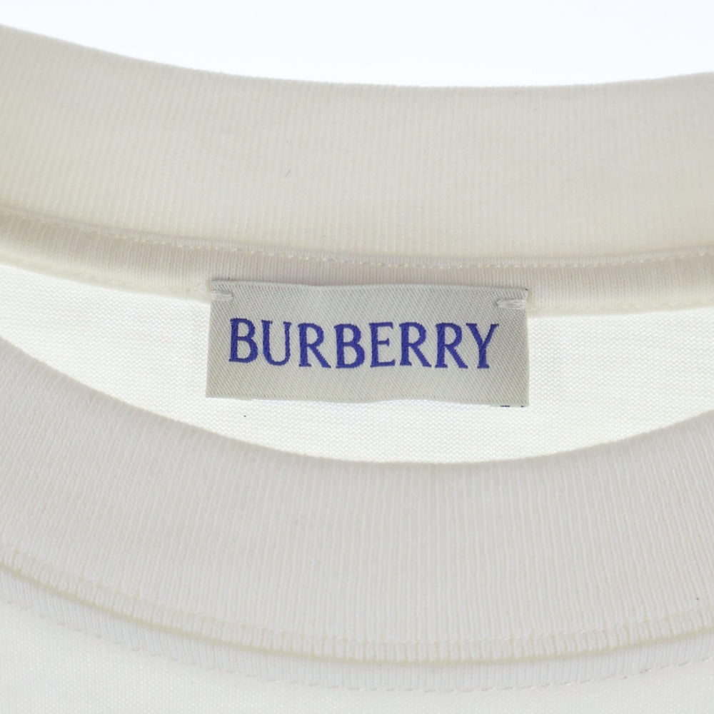 BURBERRY(バーバリー) EKDチェック クルーネック半袖カットソーTシャツ ホワイト 8116170